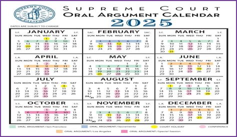 Oral Argument Calendar - William K. Nakamura Courthouse, Seattle Washington